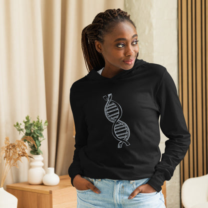 DNA Hooded long-sleeve tee
