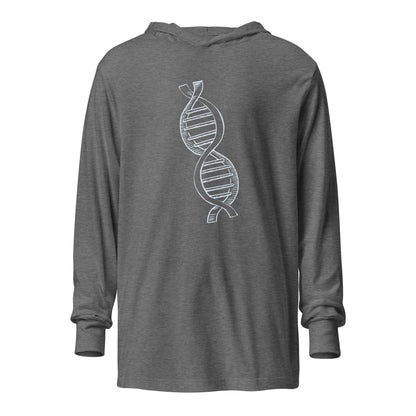 DNA Hooded long-sleeve tee