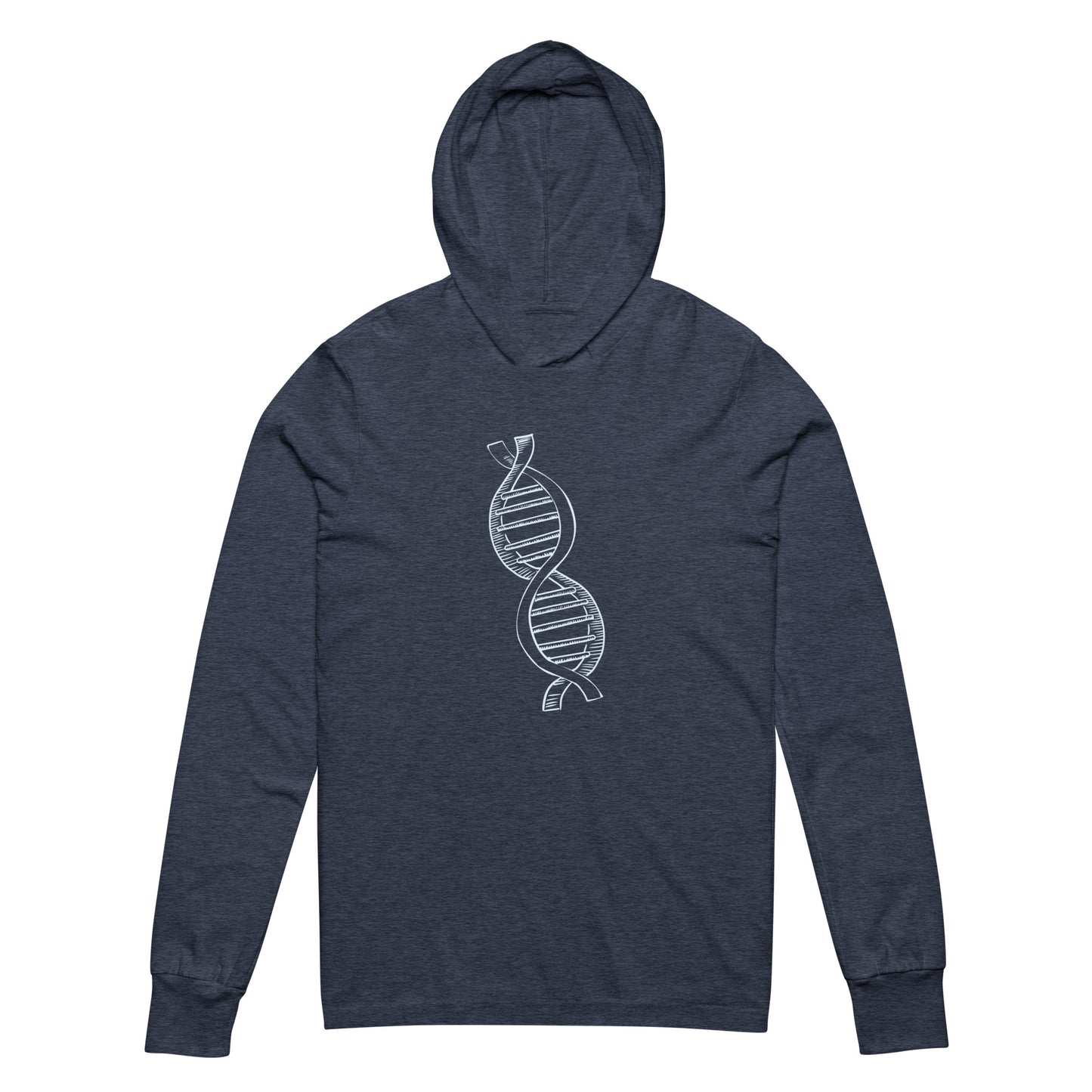 DNA Hooded long-sleeve tee