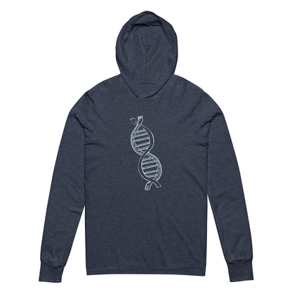 DNA Hooded long-sleeve tee