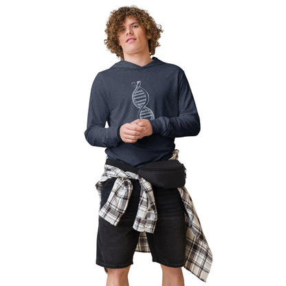 DNA Hooded long-sleeve tee