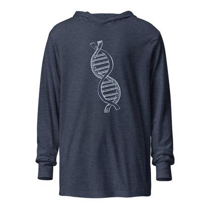 DNA Hooded long-sleeve tee