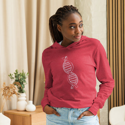 DNA Hooded long-sleeve tee