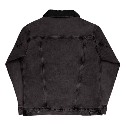 Musical denim sherpa jacket