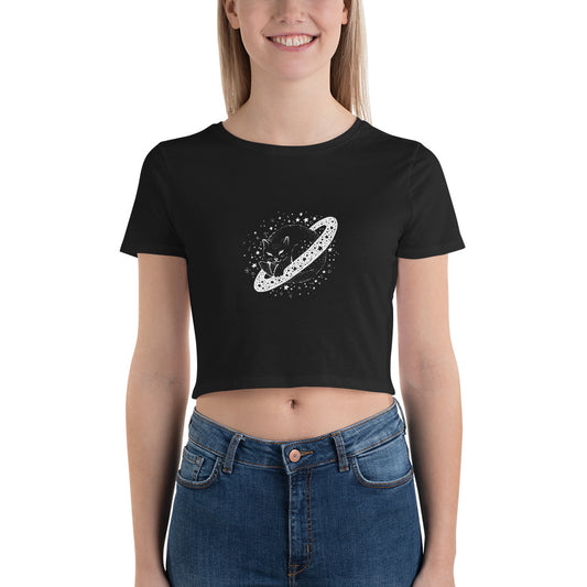 Galaxy Cat Women’s Crop Tee