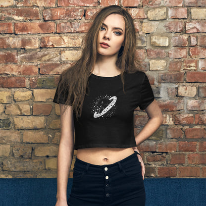 Galaxy Cat Women’s Crop Tee