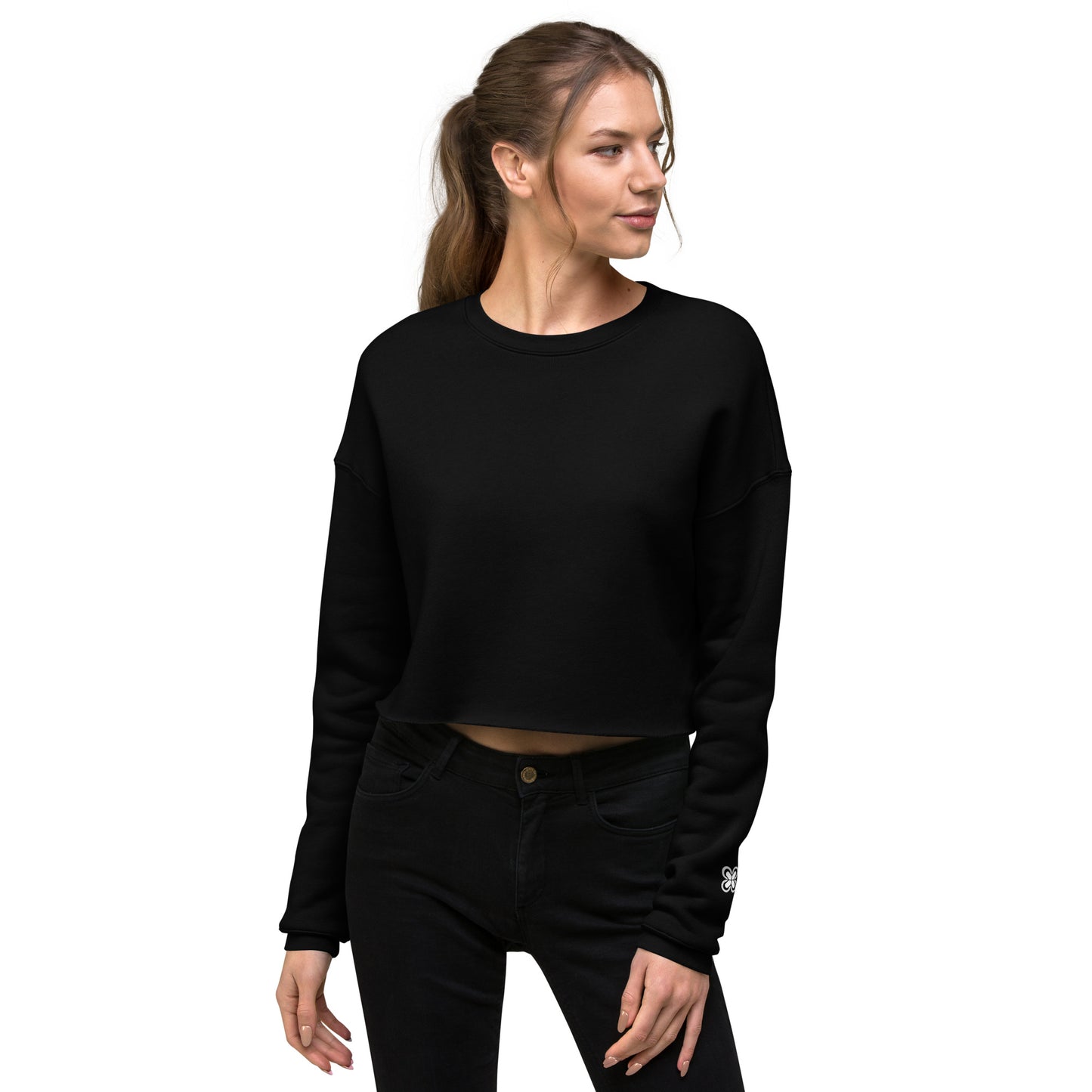 L-O-V-E Scarp-book Crop Sweatshirt