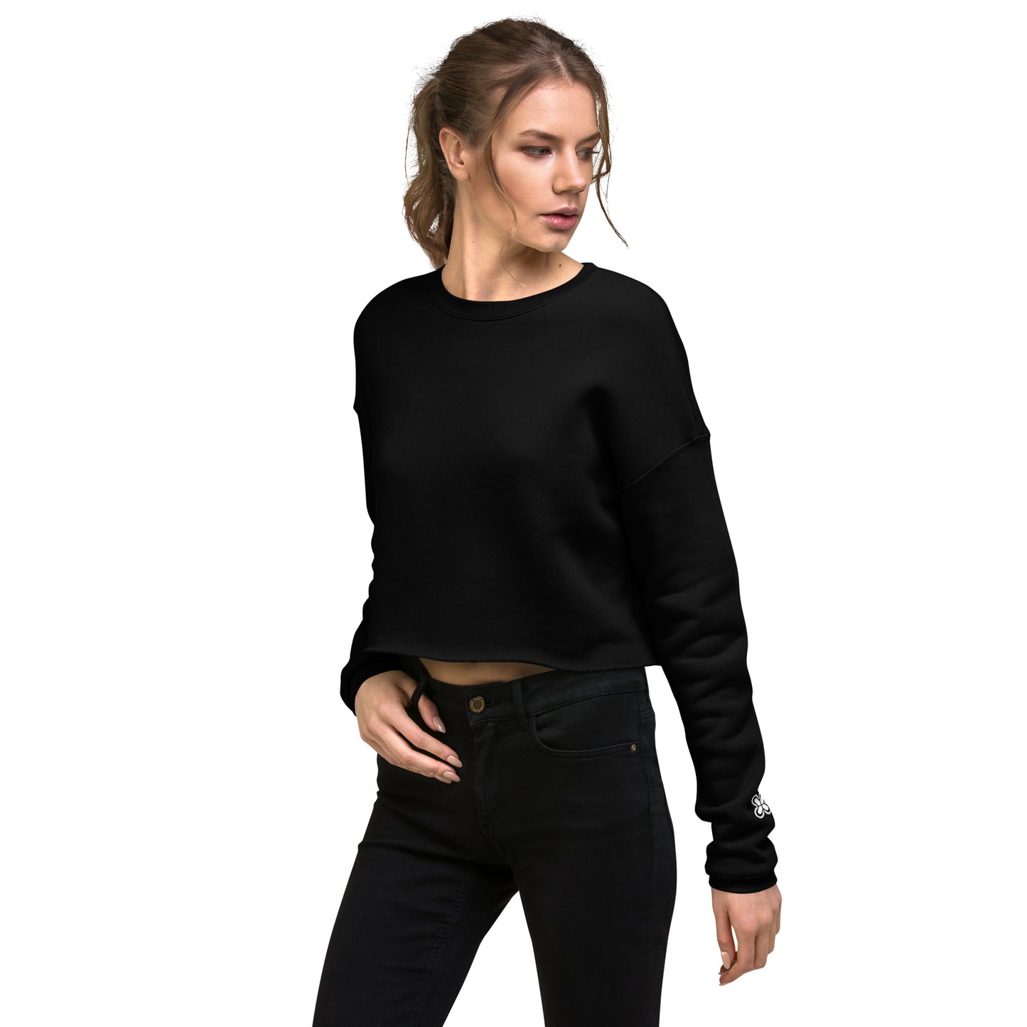 L-O-V-E Scarp-book Crop Sweatshirt