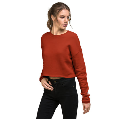 L-O-V-E Scarp-book Crop Sweatshirt