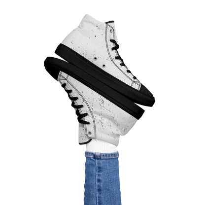 Marble Style Women’s high top canvas shoes