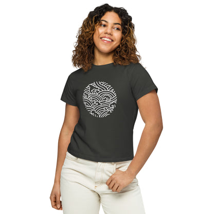 Women’s Waves high-waisted t-shirt