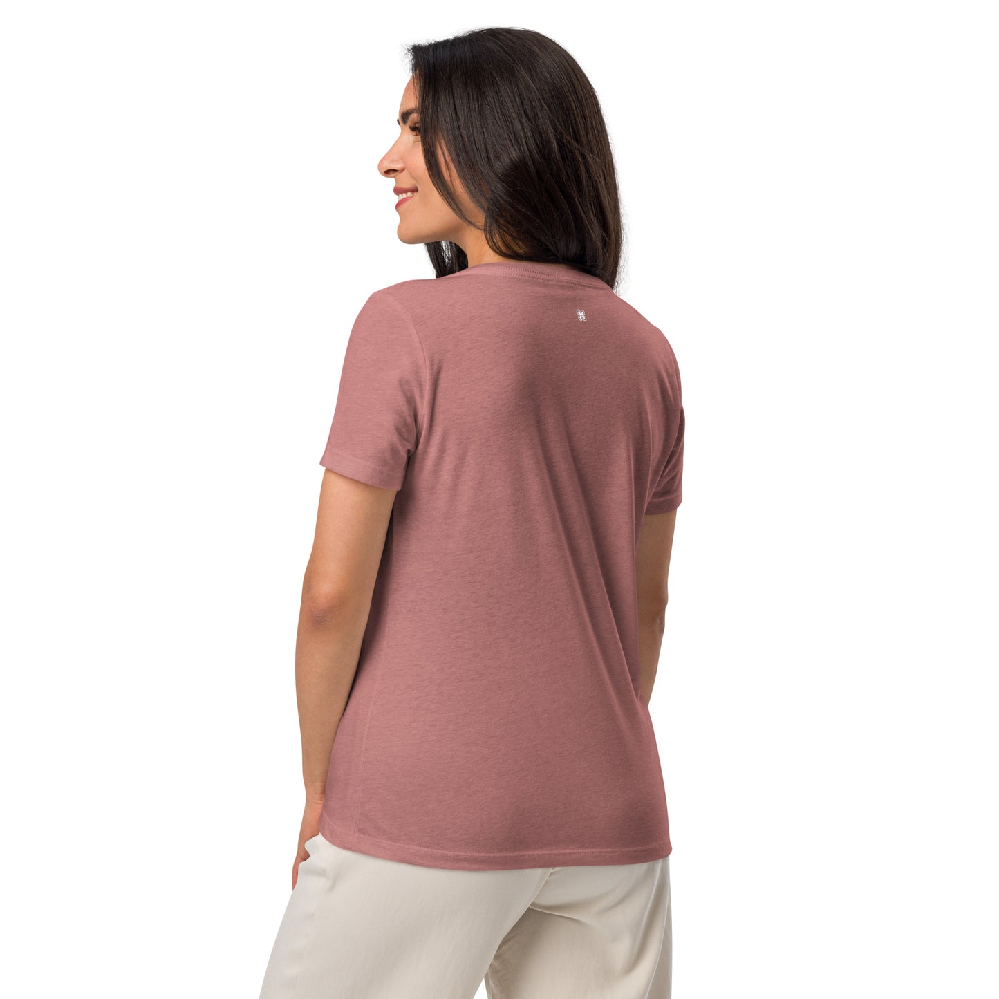 Women’s Plain relaxed v-neck t-shirt