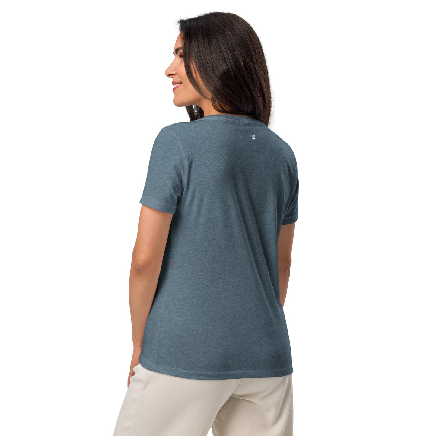 Women’s Plain relaxed v-neck t-shirt