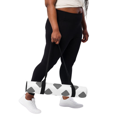 Grey-White Diamond Gradient Yoga mat