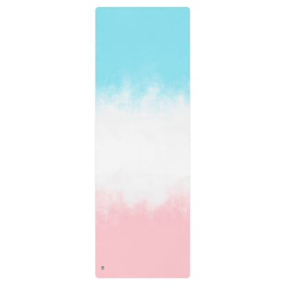 Pink and blue gradient Yoga mat
