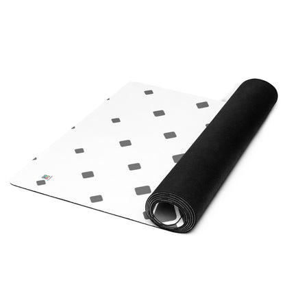 Grey-White Diamond Gradient Yoga mat