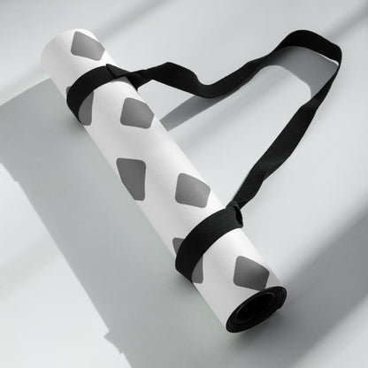 Grey-White Diamond Gradient Yoga mat
