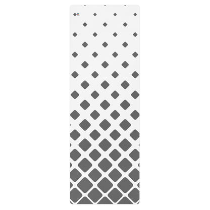 Grey-White Diamond Gradient Yoga mat