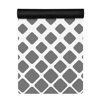 Grey-White Diamond Gradient Yoga mat