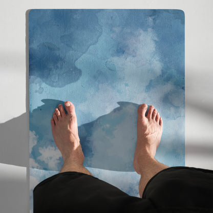 Tie-Die-Blue Yoga mat
