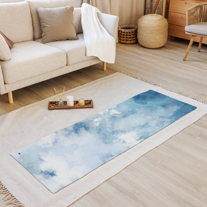 Tie-Die-Blue Yoga mat
