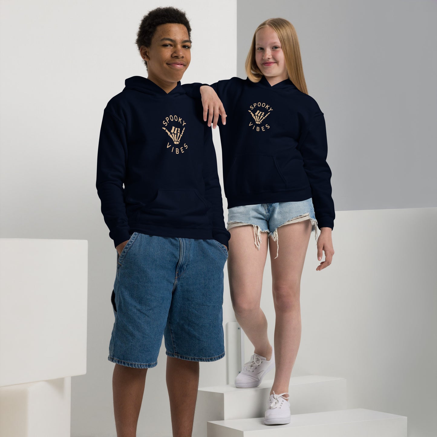 Spooky Vibes Youth heavy blend hoodie