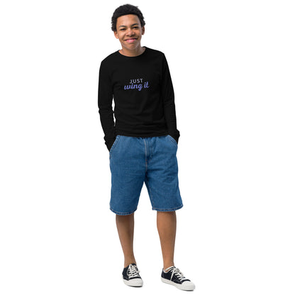 Wing It Youth long sleeve tee