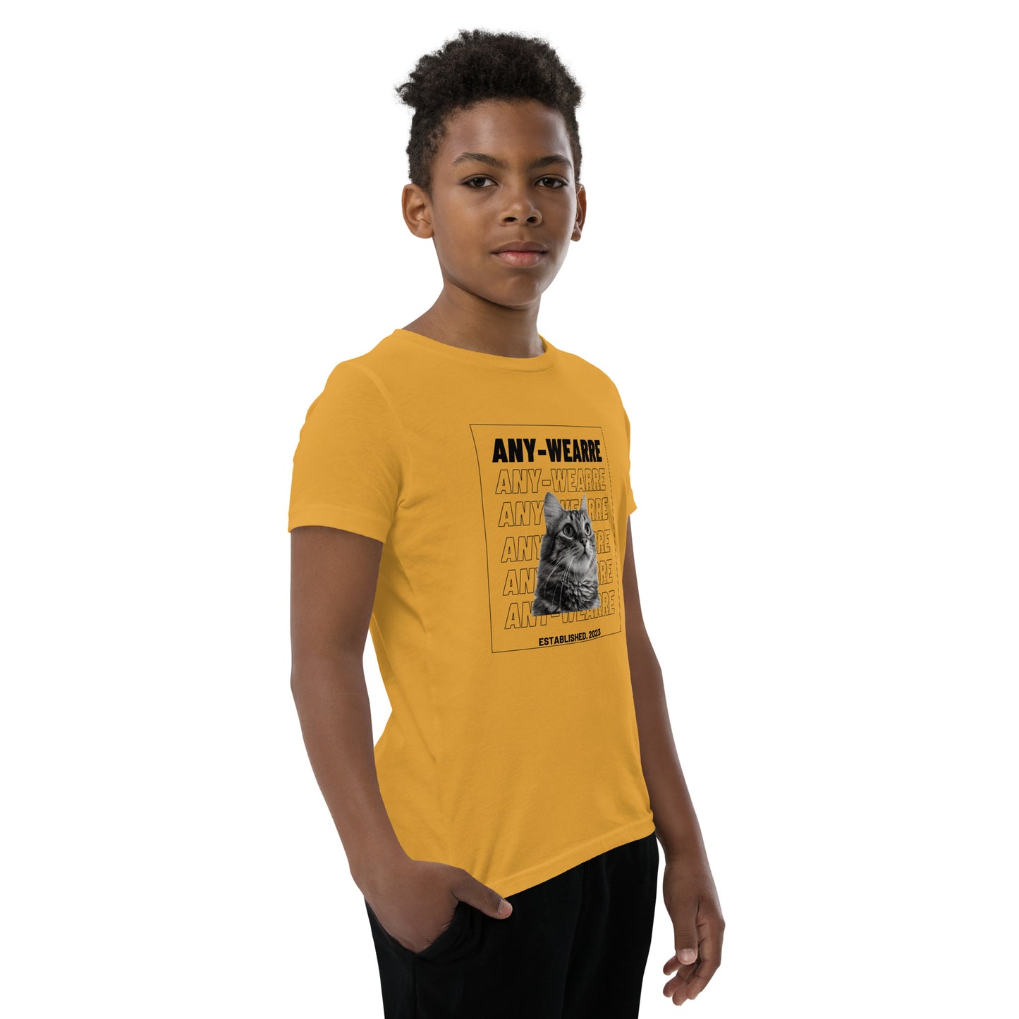Cat Youth Short Sleeve T-Shirt